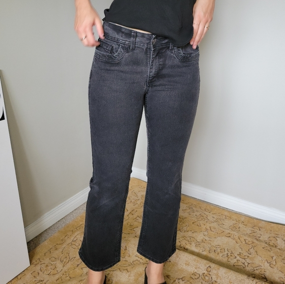Riders By Lee Black Stretch Jeans Straight Leg - Picture 8 of 9